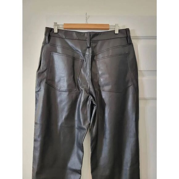 Madewell The Perfect Vintage Straight Jean, Faux Leather Edition NG511 Sz 31 NWT - Picture 7 of 10